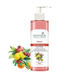 biotique fruit brightening face wash