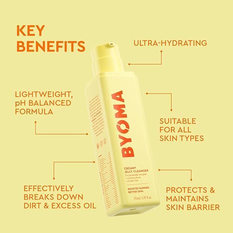 byoma creamy jelly cleanser hydrating facial cleanser byoma creamy jelly cleanser hydrating facial cleanser