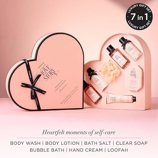 kimirica gift set love story moment for women & men| luxury bath and body care set for husband & wife kimirica gift set love story moment for women & men| luxury bath and body care set for husband & wife